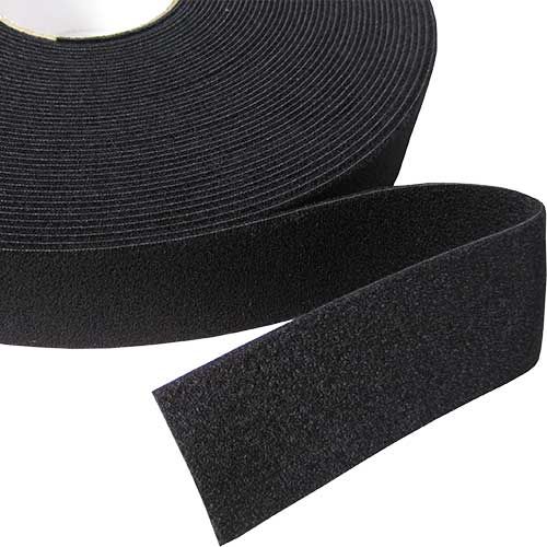 Klittenband Back to Back, Zwart, 20mm x 25mtr Klittenband Back to Back, Zwart, 20mm x 25mtr