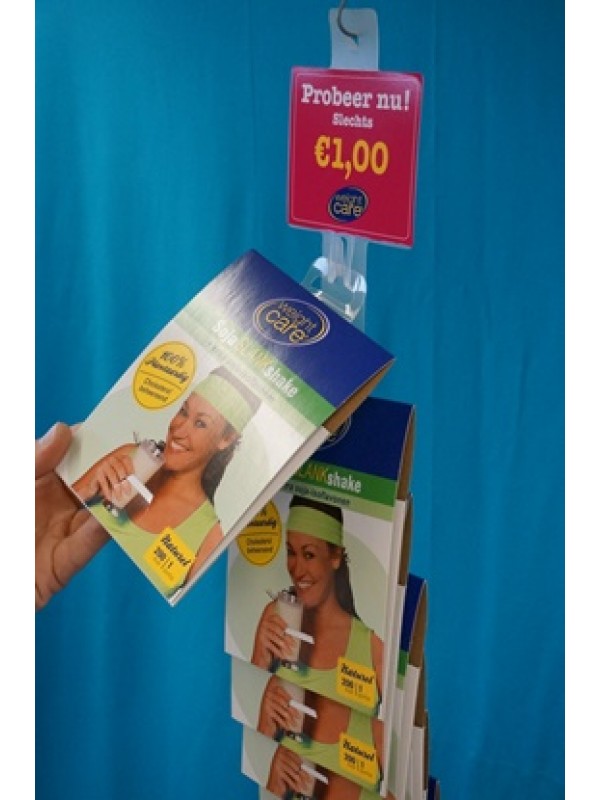 Clipstrip - 672mm lengte - 12 Clips met kopkaart 100 x 85mm