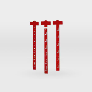 Clipstrip rood - 952mm lengte - 20 Clips met kopkaart 90 x 75mm