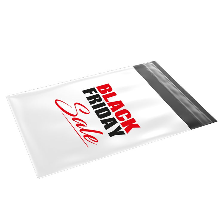 Webshopbag nr 1 + dubbele sluitstrip - 320 x 420 + 70 mm - 55 micron