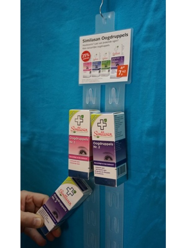 Twin-Clipstrip - 630mm lengte - 2x12 Clips met kopkaart 100 x 85mm Twin-Clipstrip - 630mm lengte - 2x12 Clips met kopkaart 100 x 85mm