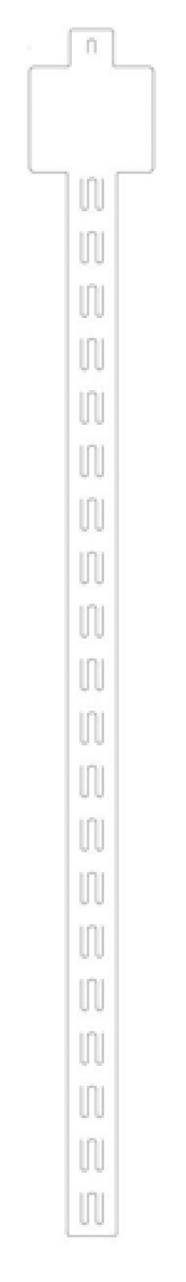Clipstrip - 972mm lengte - 20 Clips met kopkaart 100 x 85mm Clipstrip - 972mm lengte - 20 Clips met kopkaart 100 x 85mm